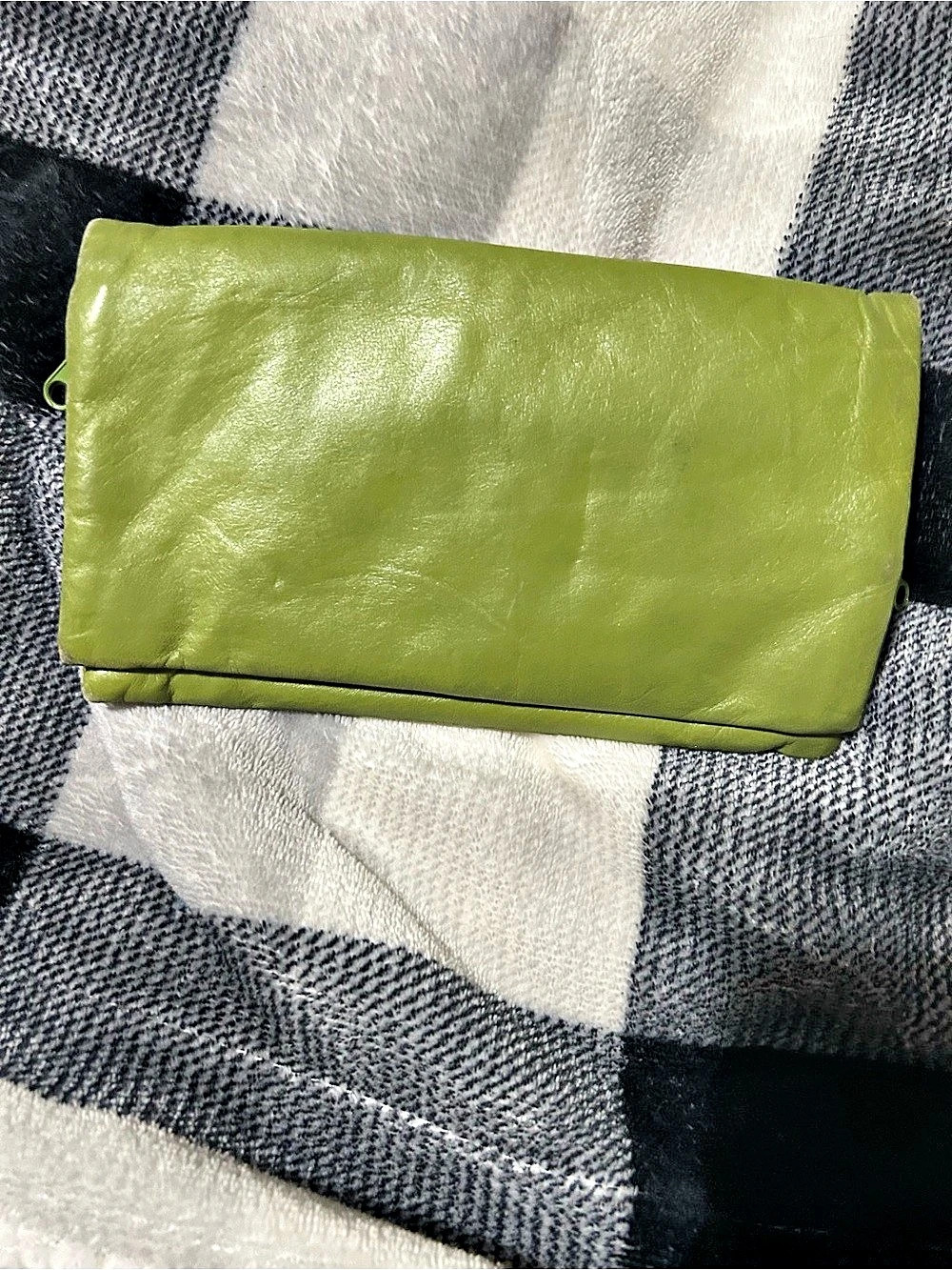 Hobo Green Leather Wallet